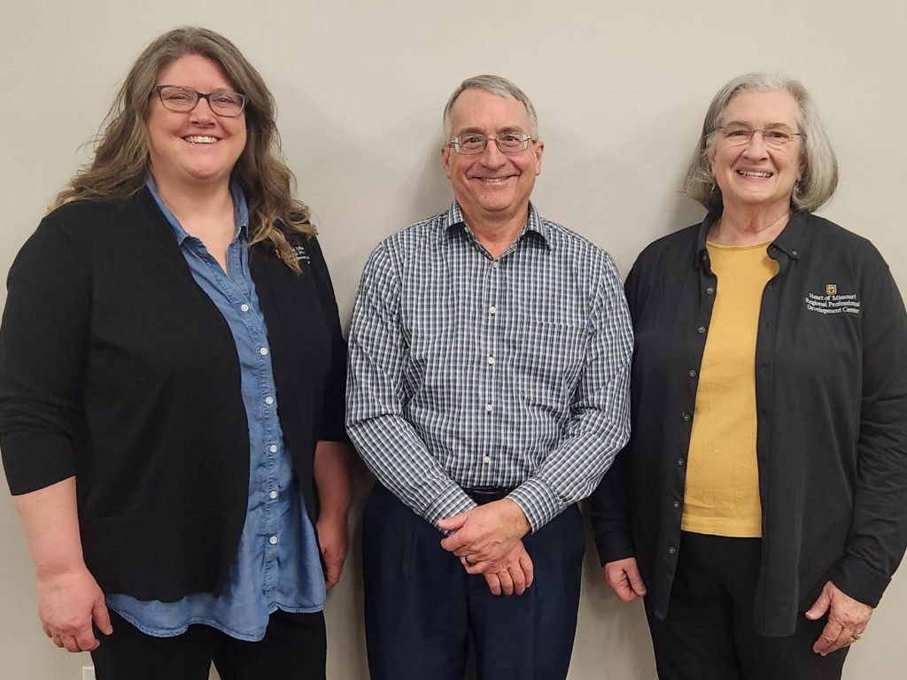 College and career consultants from left to right: Angie Fadness, Jeff Beiswinger, and Roberta Carson.
