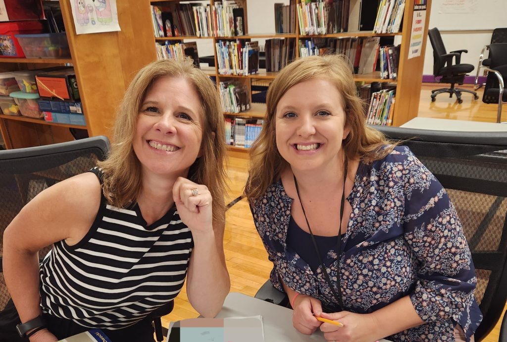 Jennifer Statler with a participant