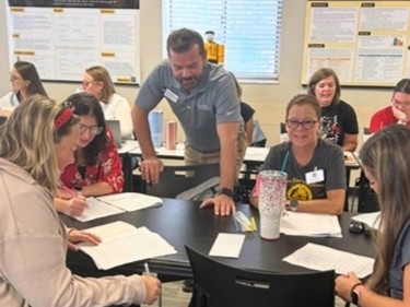 Scott Salmons working with participants